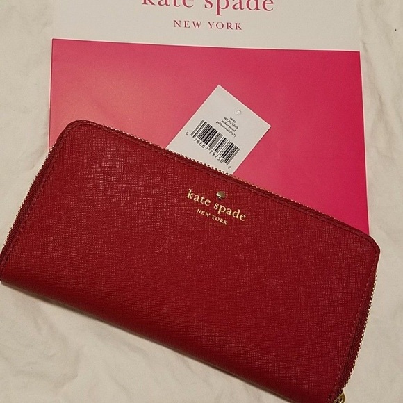 KATE SPADE RED WALLET - Picture 2 of 5